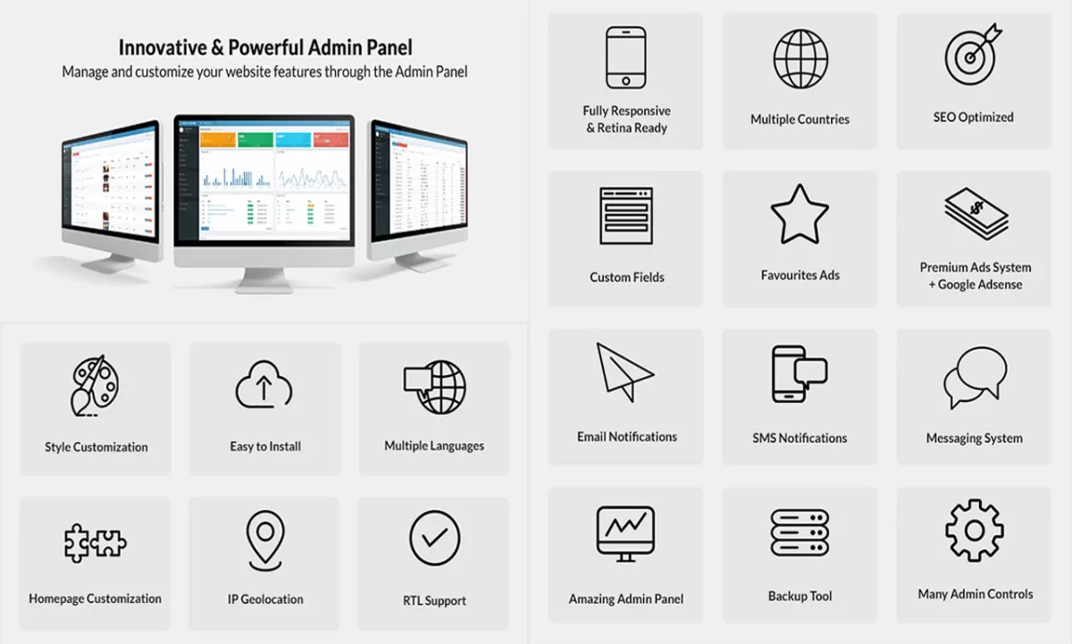 I will provide classified ads web application ad listing website